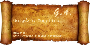 Gulyás Angelina névjegykártya
